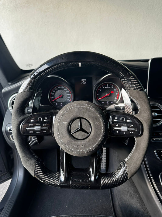 Mercedes AMG Sport Steering Wheel Carbon (LED)