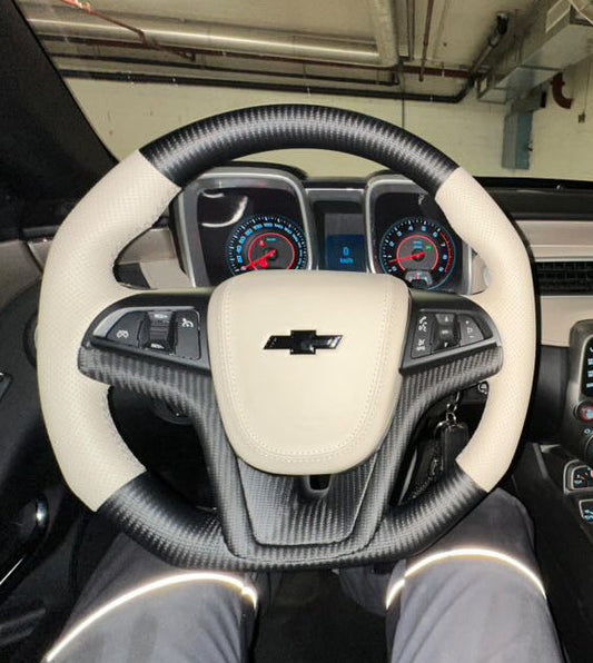 Volant sport Chevrolet Carbone mat