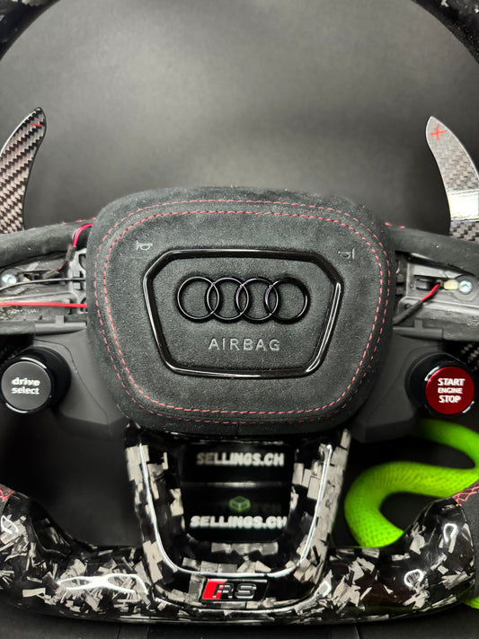 Audi Sportlenkrad Carbone forgé (LED)
