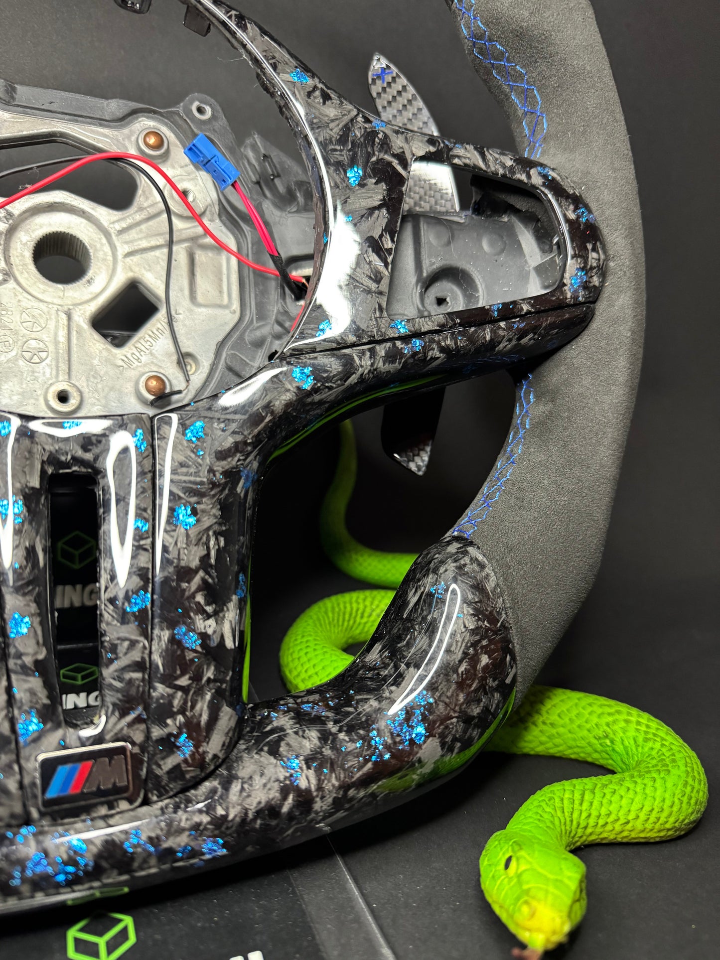 BMW Sport Steering Wheel Forged Carbon Color Flakes (LED) G-Series