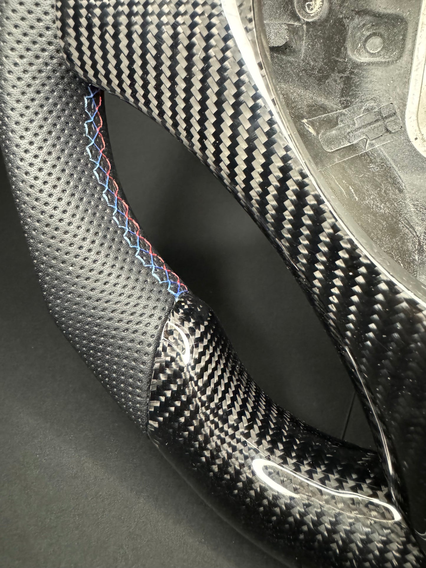 Volant sport BMW Carbone (LED) Série E