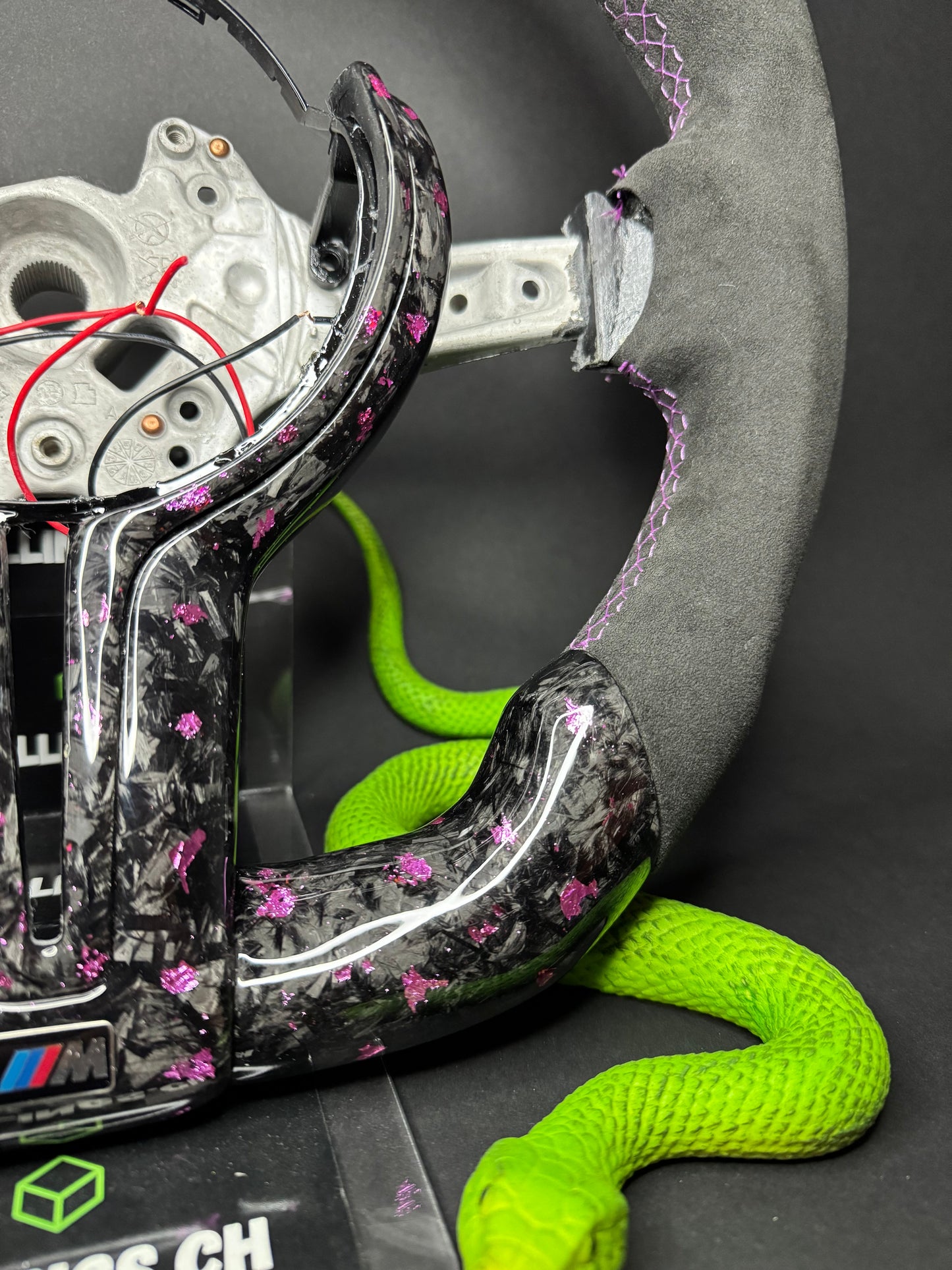 BMW Sport Steering Wheel Forged Carbon Color Flakes (LED) F-Series