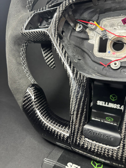Mercedes AMG Sport Steering Wheel Carbon (LED)