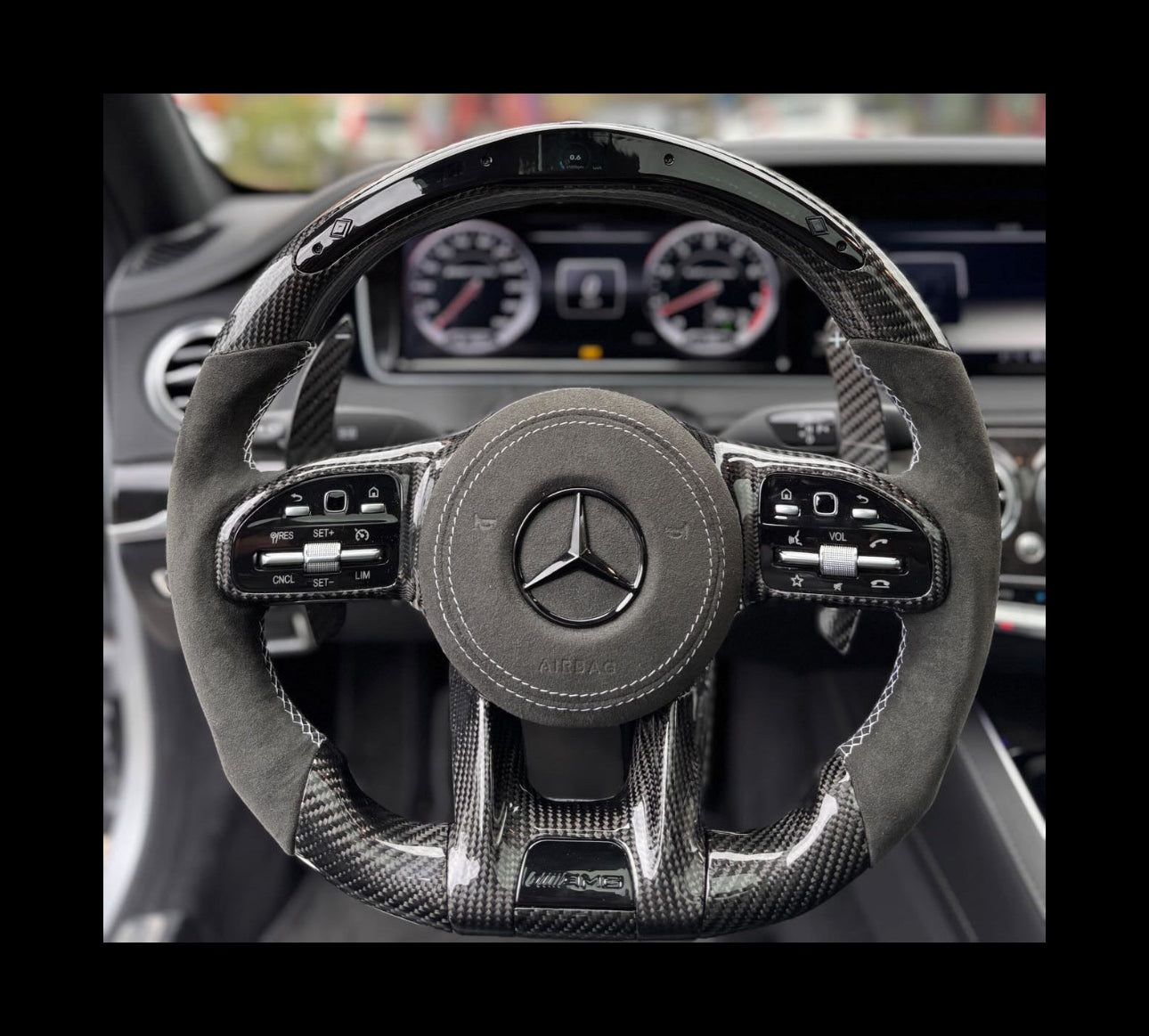 Mercedes AMG Sportlenkrad Carbon LED (Upgrade auf Facelift)