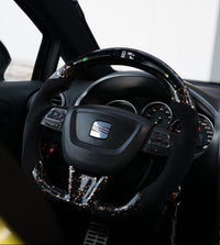 Volant sport Seat Cupra carbone forgé coloré (LED)