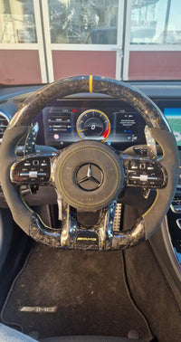 Mercedes AMG Sportlenkrad Forged Carbon Farbsplitter (Upgrade auf Facelift)