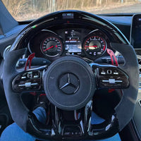 Volant sport Mercedes AMG noir LED (mise à niveau vers le modèle facelift)