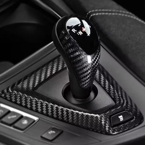 BMW Schaltknauf/Gear Surround Abdeckung Carbon/Rot