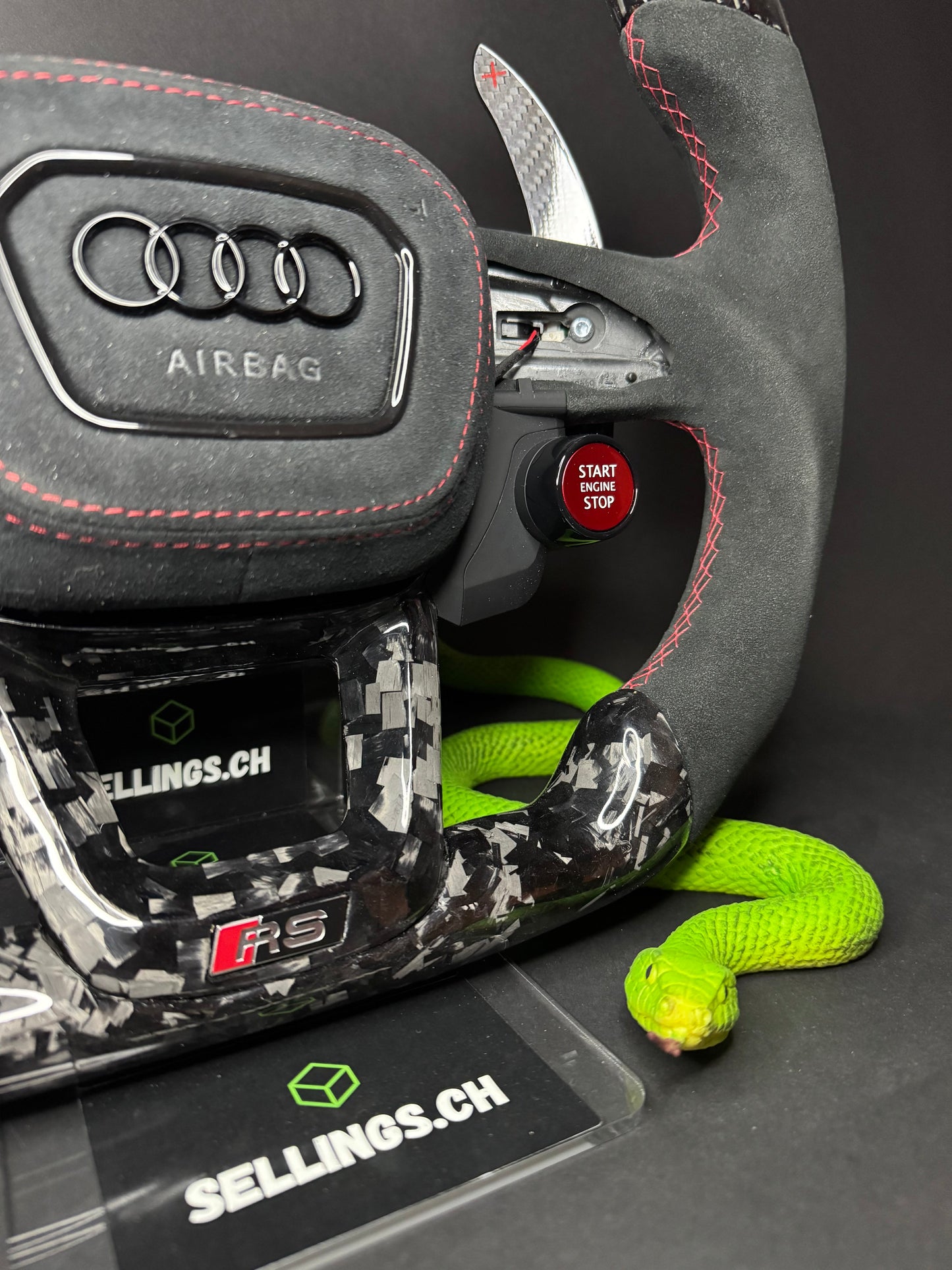 Audi Sportlenkrad Carbone forgé (LED)