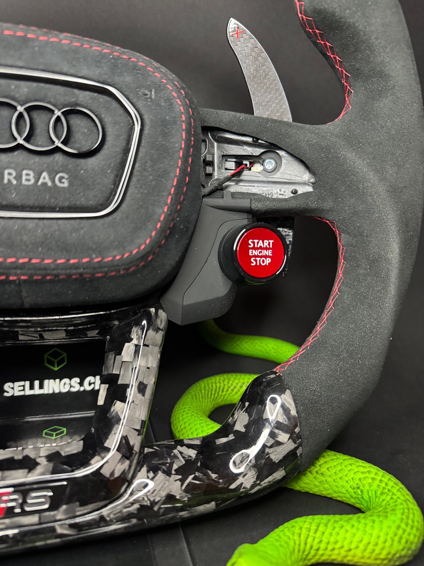Audi Sportlenkrad Carbone forgé (LED)