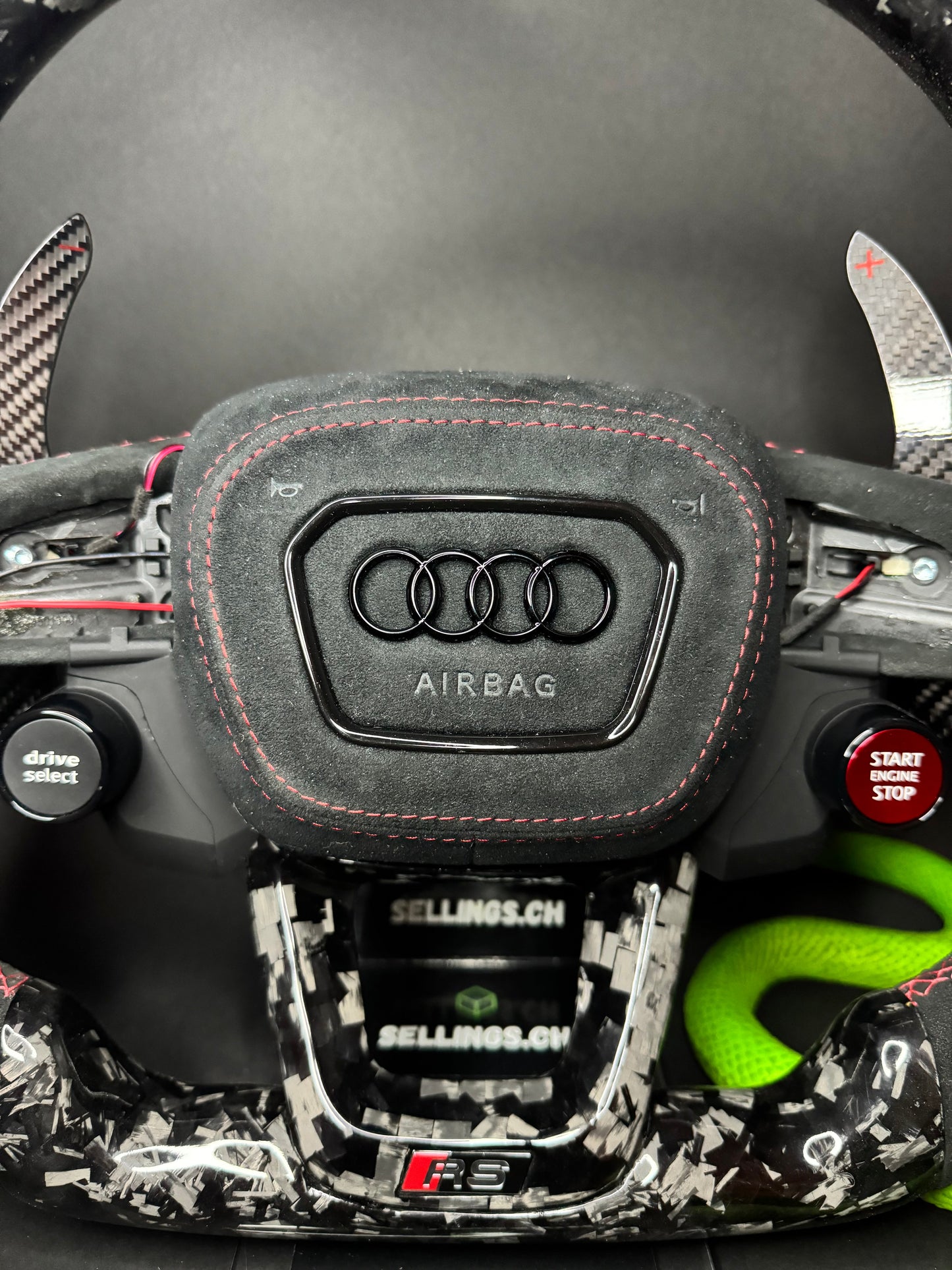 Audi Sportlenkrad Carbone forgé (LED)