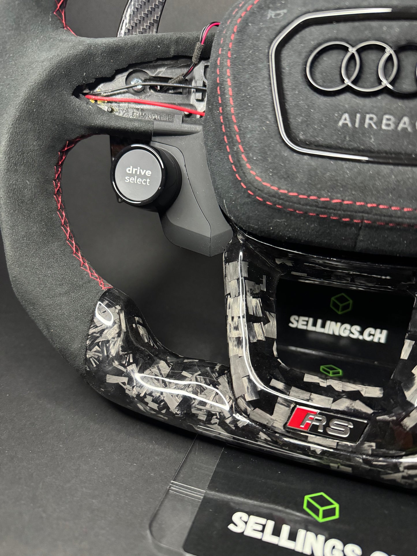 Audi Sportlenkrad Carbone forgé (LED)
