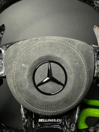 Volant sport Mercedes AMG Carbone forgé (LED)