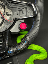 VW Golf 7/7.5 Sports Steering Wheel Forged Carbon Color Splitter (LED)