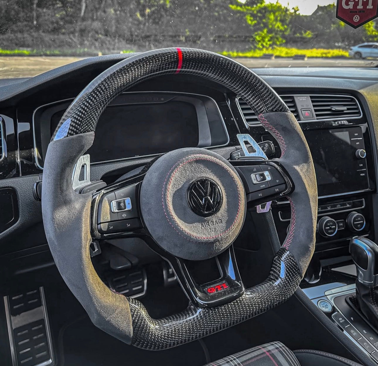 Volant sport VW Golf 7/7.5 Carbone