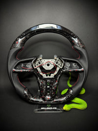Nissan GTR Sportlenkrad Forged Carbon Farbsplitter (LED)