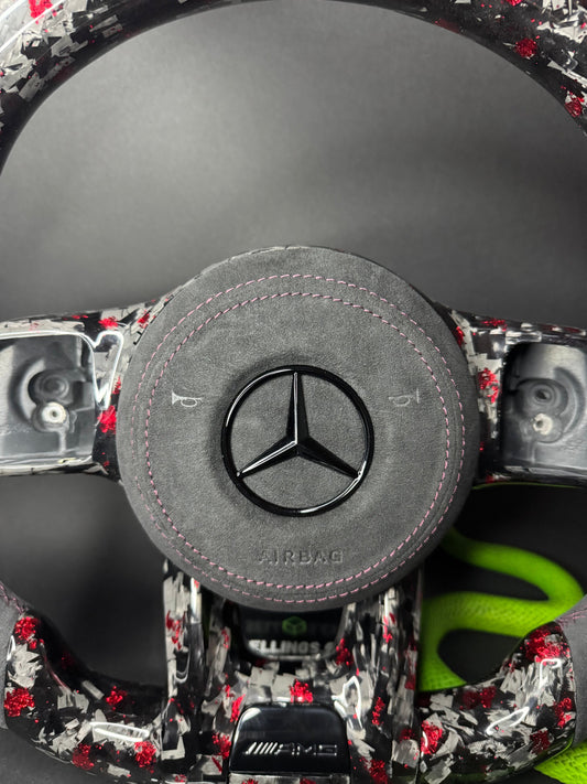 Mercedes AMG Sportlenkrad Forged Carbon Farbsplitter