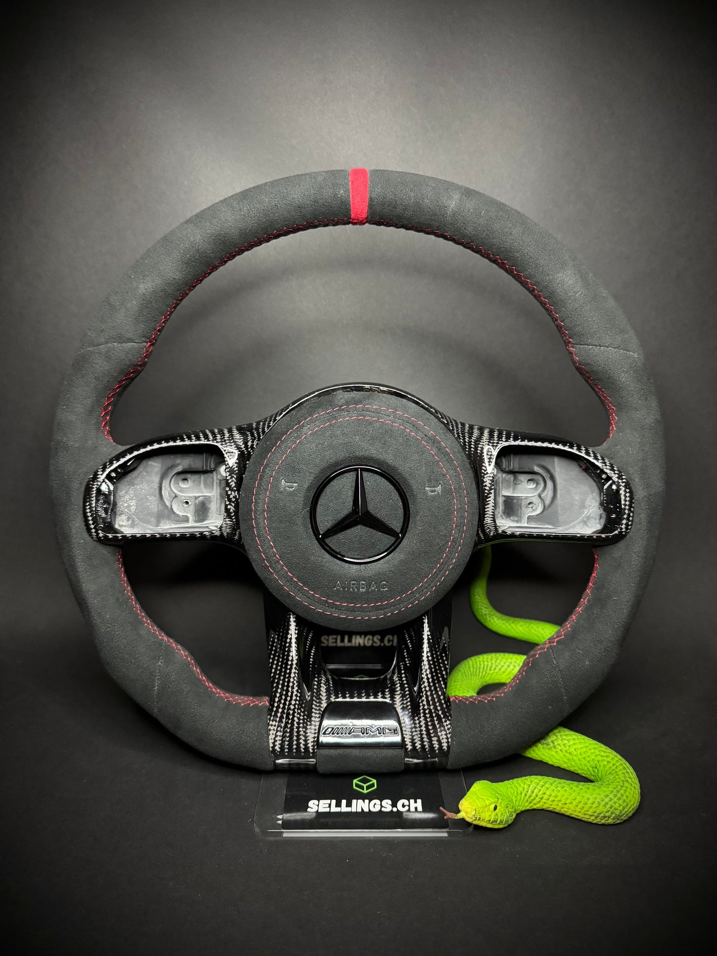 Volant Sport AMG Alcantara Mercedes (mise à niveau Facelift)