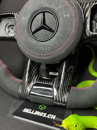 Volant Sport AMG Alcantara Mercedes (mise à niveau Facelift)