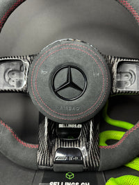Volant Sport AMG Alcantara Mercedes (mise à niveau Facelift)