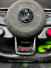 Volant sport VW Golf 7/7.5 Carbone R8 (LED)