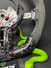 BMW Sport Steering Wheel Forged Carbon Color Flakes (LED) F-Series