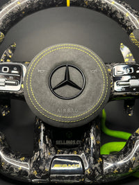 Mercedes AMG Sportlenkrad Forged Carbon Farbsplitter (Upgrade auf Facelift)
