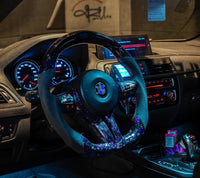 Volant Sport BMW Carbone Forgé Éclats de Couleur (LED) Série F