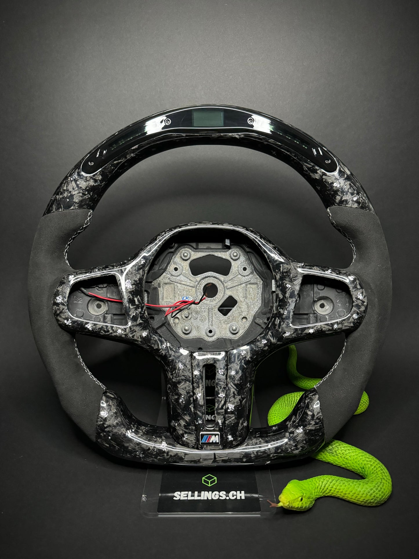 BMW Sport Steering Wheel Forged Carbon Color Flakes (LED) G-Series