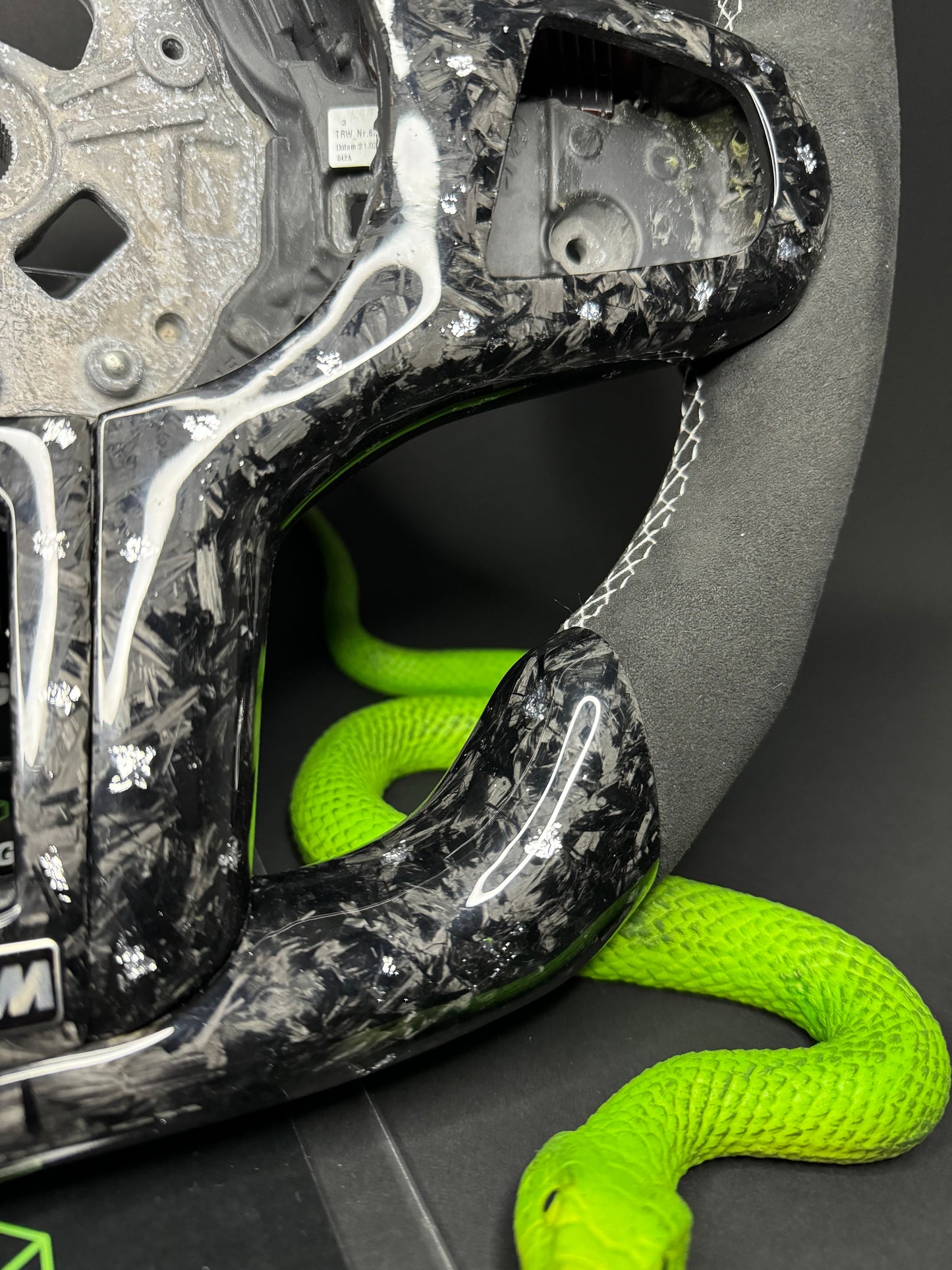 BMW Sport Steering Wheel Forged Carbon Color Flakes (LED) G-Series