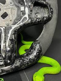 BMW Sport Steering Wheel Forged Carbon Color Flakes (LED) G-Series