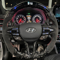 Volant sport Hyundai en carbone forgé (LED)