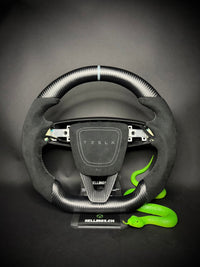 Volant Sport Tesla Carbone Mat