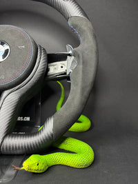 Volant sport BMW Carbone mat LED (Mise à niveau vers le Facelift)