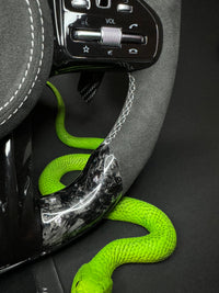 Volant sport Mercedes AMG Carbone forgé Fissures de peinture