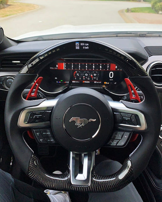 Volant sport Ford Mustang Carbone (LED)