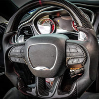 Volant sport en carbone Dodge