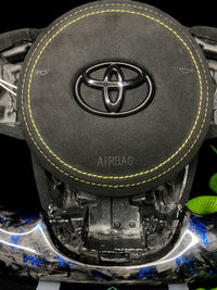 Toyota Supra Sports Steering Wheel Forged Carbon Color Splitter (LED)