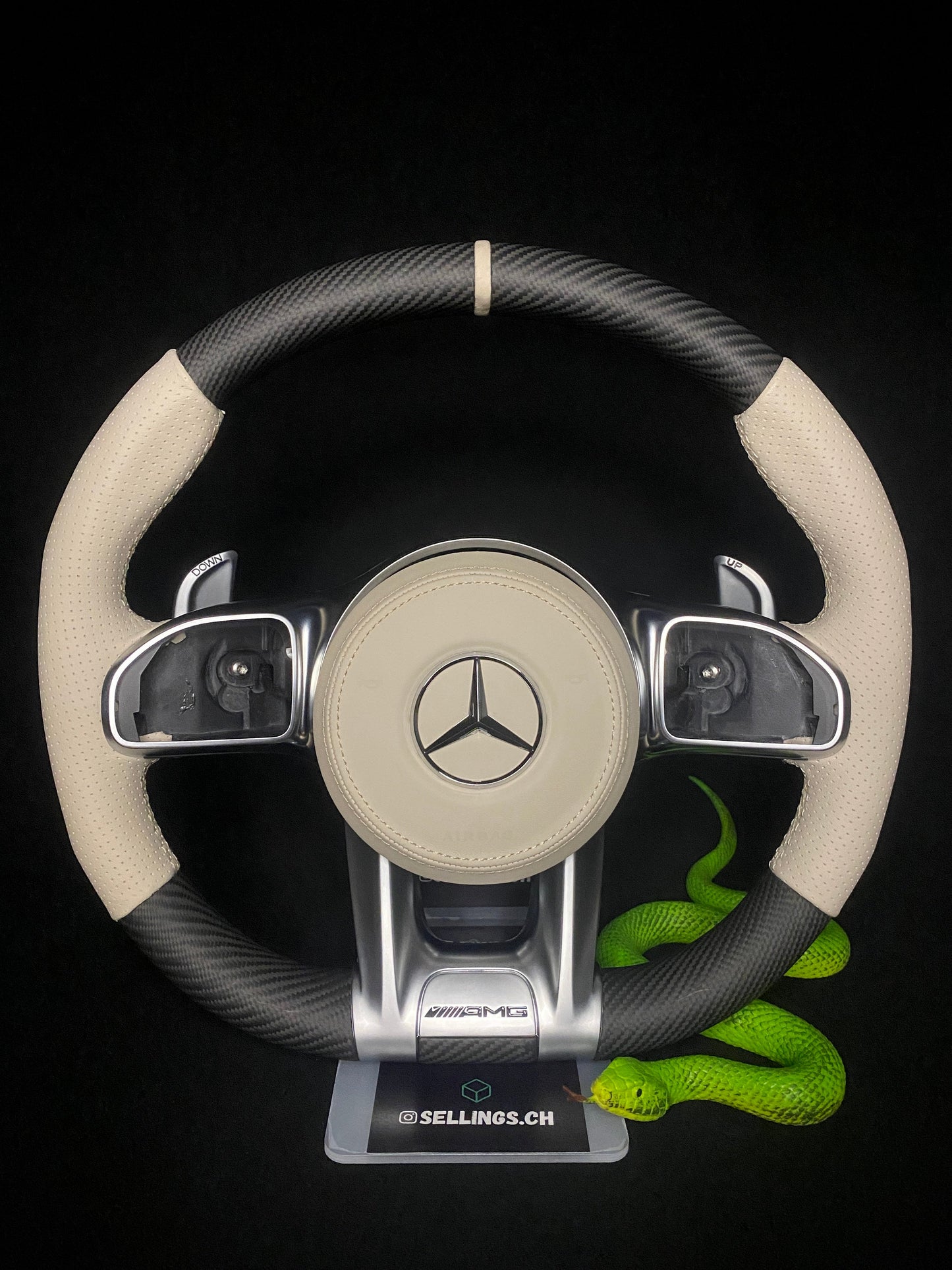 Volant sport Mercedes AMG mat