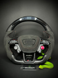 Volant sport Audi carbone (LED)