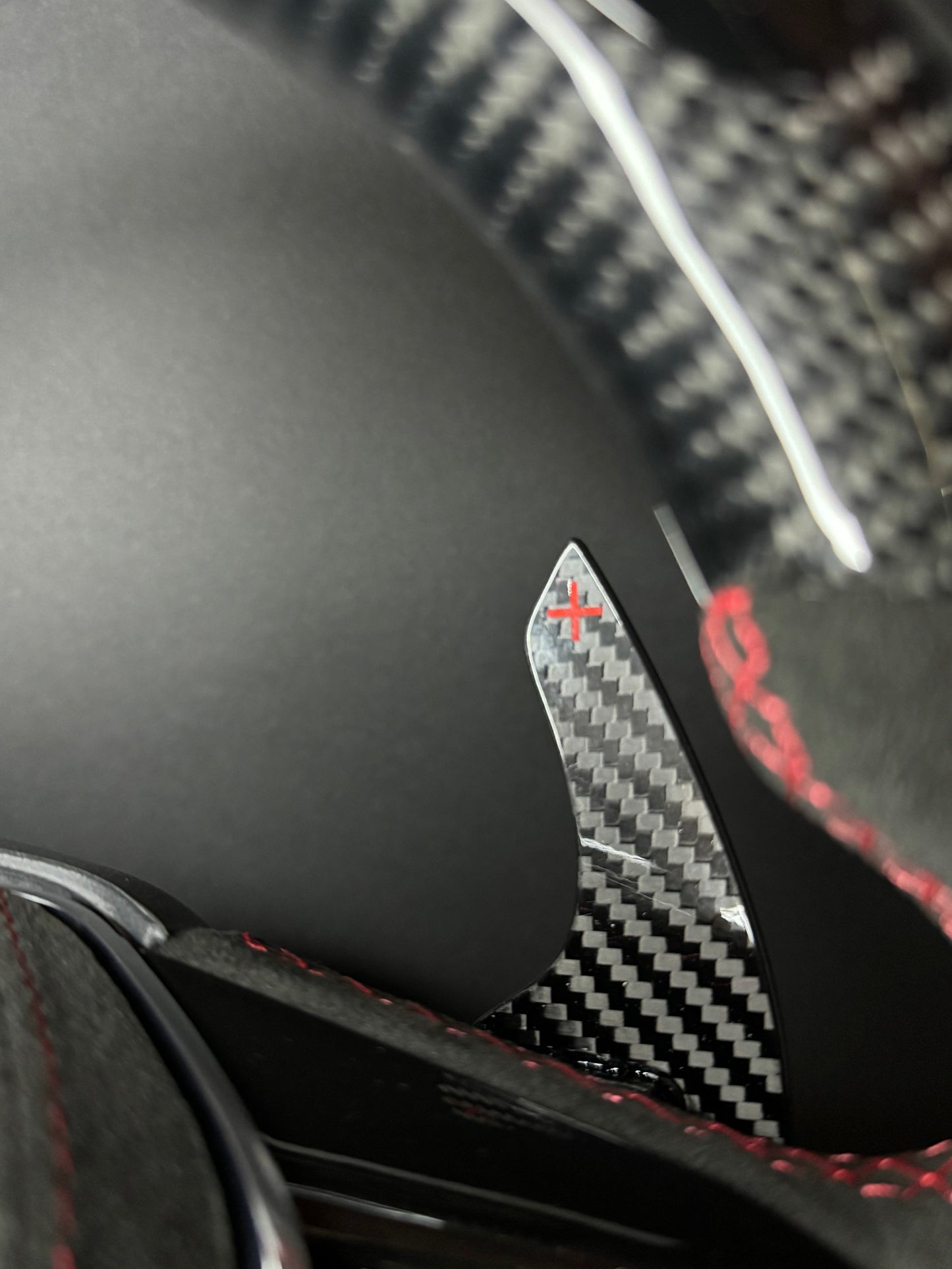 Volant sport Audi carbone (LED)