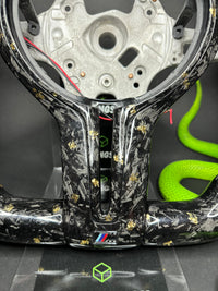 BMW Sport Steering Wheel Forged Carbon Color Flakes (LED) F-Series