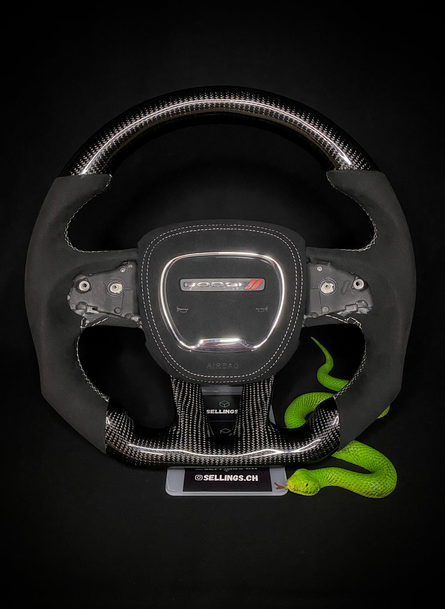Dodge Carbon Sports Steering Wheel