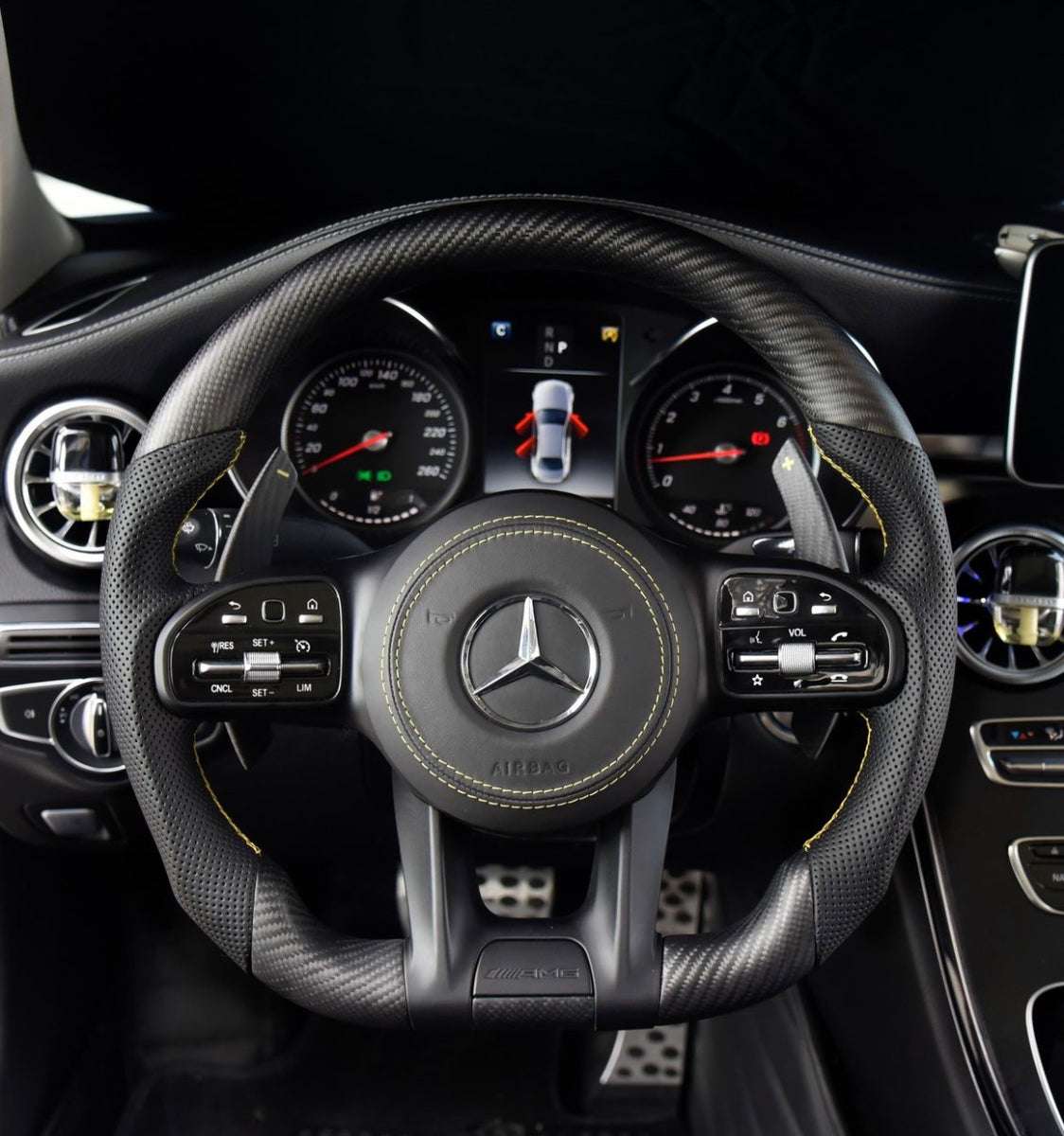 Mercedes AMG Sportlenkrad Carbon Matt