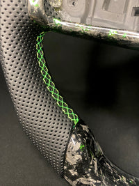 VW Golf 7/7.5 Sports Steering Wheel Forged Carbon Color Splitter (LED)