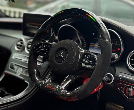 Mercedes AMG Sport Steering Wheel Carbon (LED)