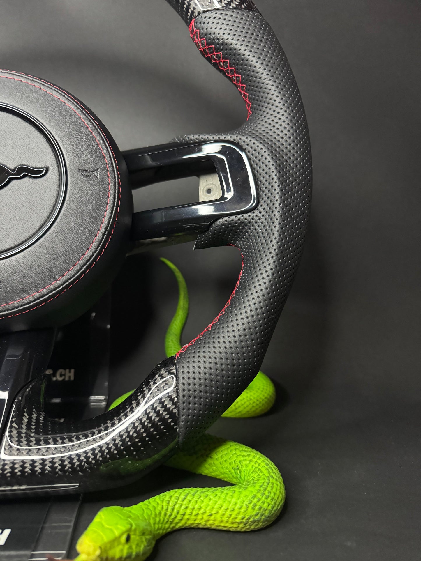 Ford Mustang Carbon Sport Steering Wheel (LED)