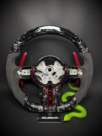 compare product BMW Sports Steering Wheel Forged Carbon (LED) F-Series