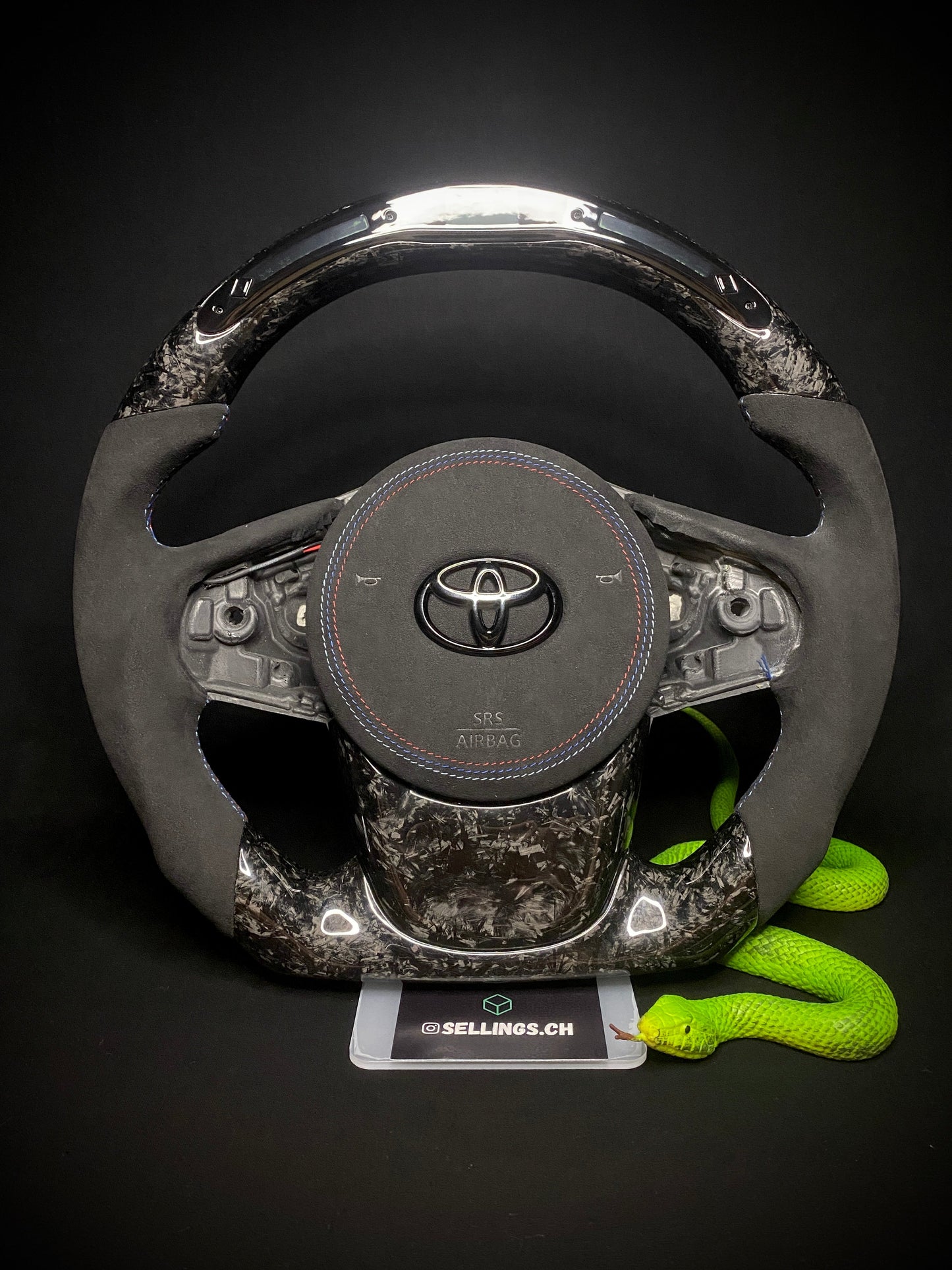 Toyota Supra Sports Steering Wheel Forged Carbon (LED)