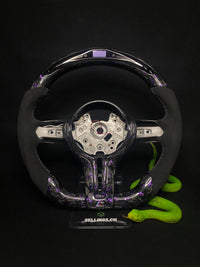Volant Sport BMW Carbone Forgé Éclats de Couleur (LED) Série F
